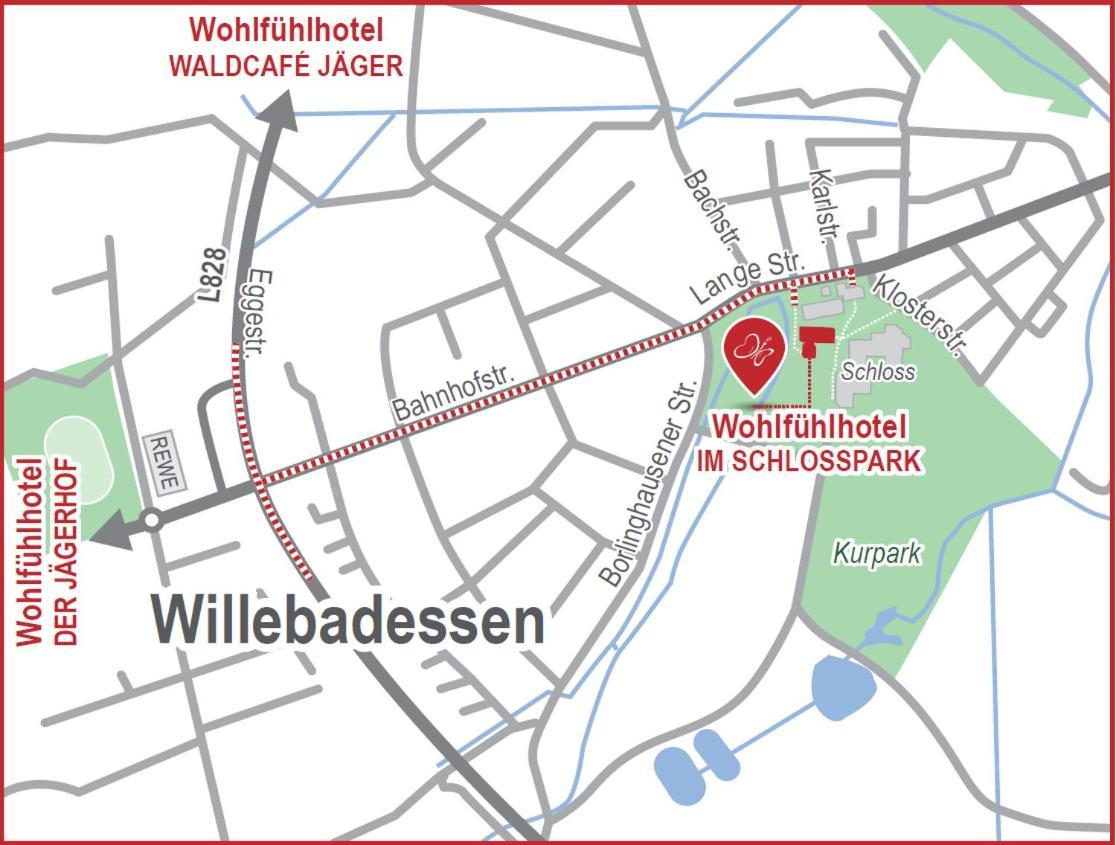 Wohlfuehlhotel Im Schlosspark - Self Checkin Willebadessen Екстер'єр фото