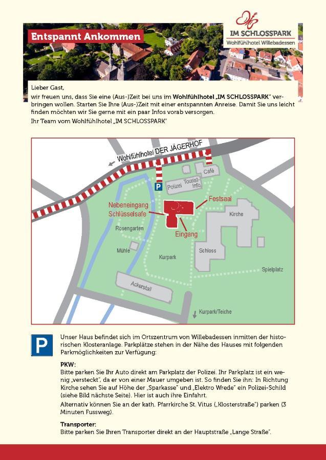 Wohlfuehlhotel Im Schlosspark - Self Checkin Willebadessen Екстер'єр фото